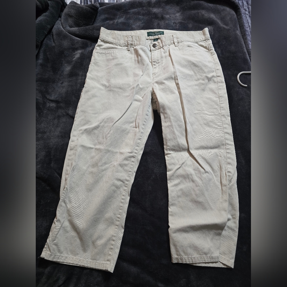 Lauren Ralph Lauren Womens Beige Casual Pants Sz 10